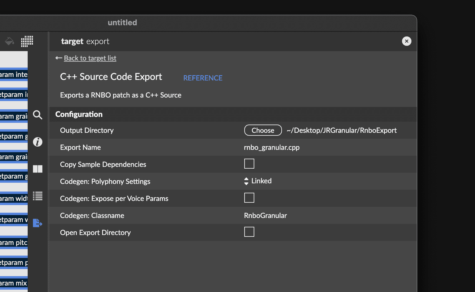 Change the export name and the classname